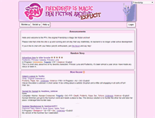 Tablet Screenshot of explicit.ponyfictionarchive.net